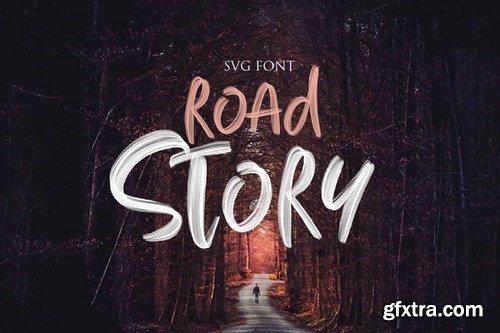 ROAD STORY - SVG FONT