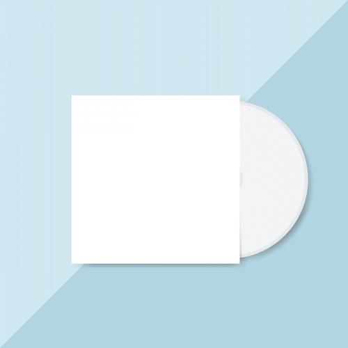 Blank CD cover design mockup vector - 496558