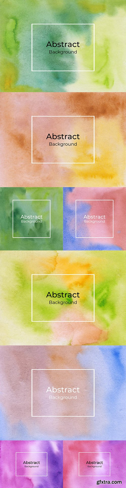 Abstract multicolored watercolor background