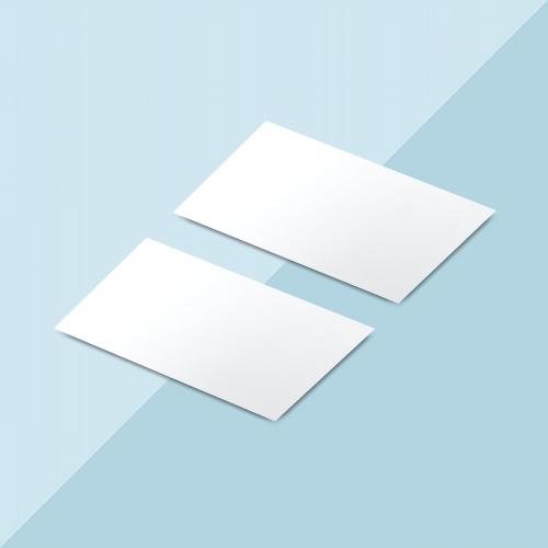 Blank business card design mockup vector - 496602