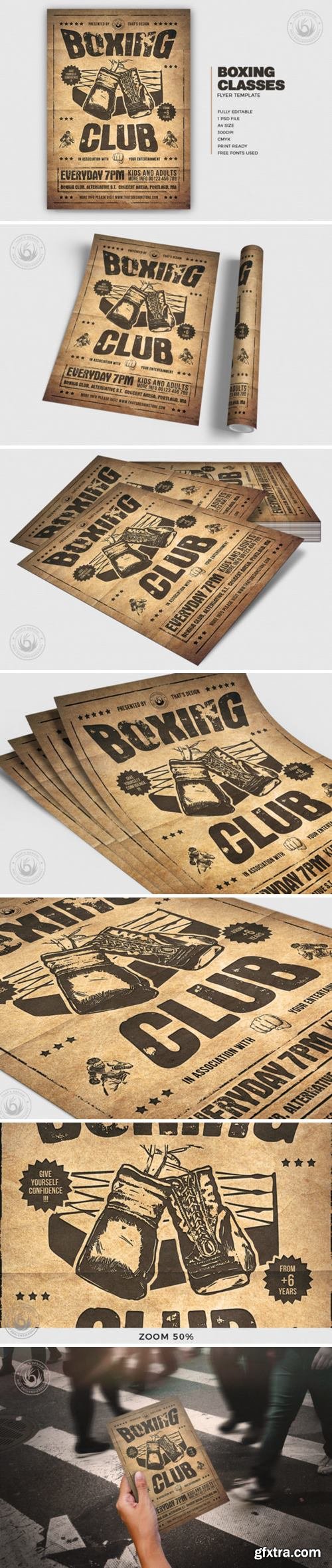 Boxing Classes Flyer Template V2 4327438