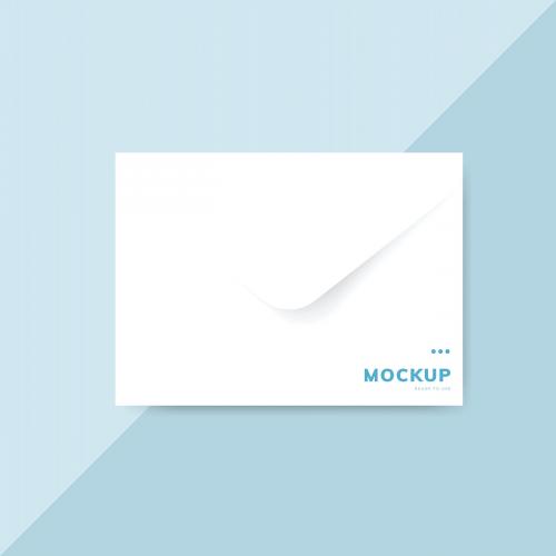 Paper envelope design mockup vector - 496627