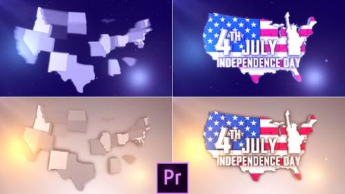 Videohive - USA Patriotic Logo - Premiere Pro - 27089783