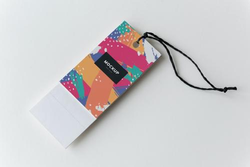 Colorful bookmark tags mockup design - 502719