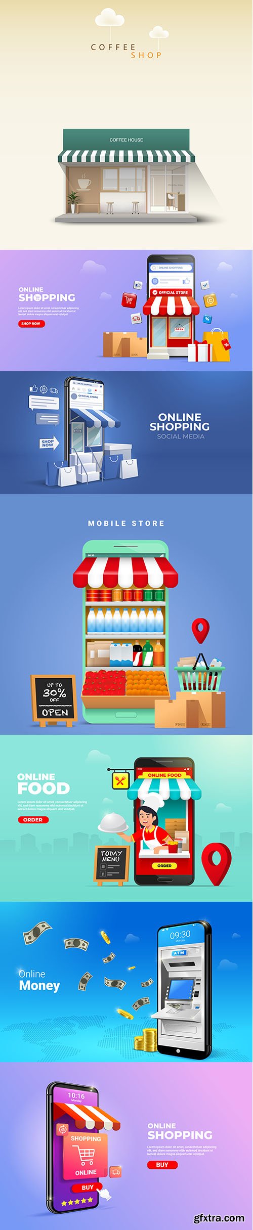 Online shopping on social media mobile applications