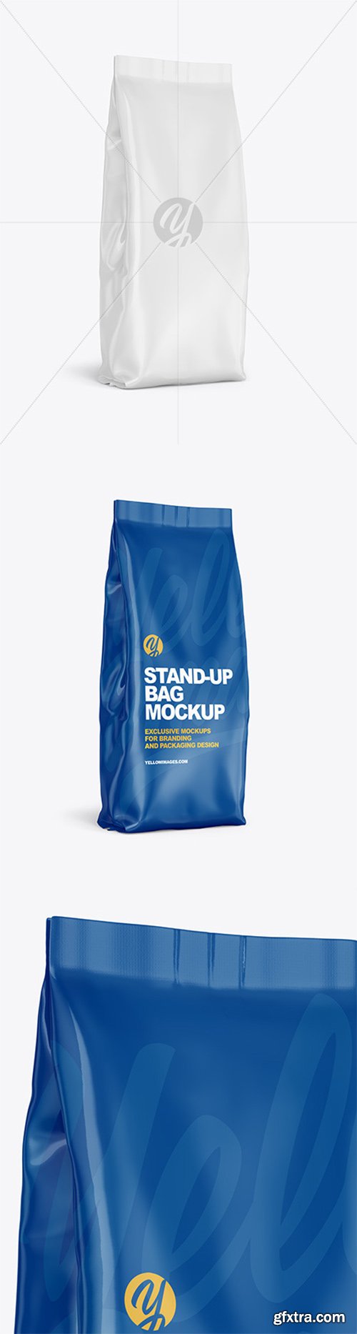 Glossy Stand-up Bag Mockup 61557