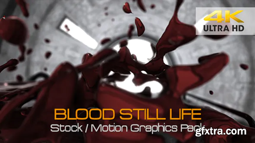 Videohive Blood Still Life 4K 18711524
