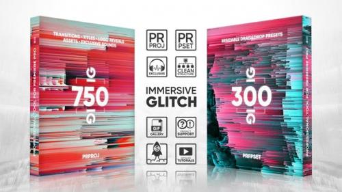 Videohive - Glitch Transitions, Presets, Titles, Logos, Assets, Sound FX Pack - 22228853