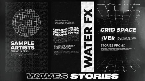MotionArray - Waves Typography Stories - 621898