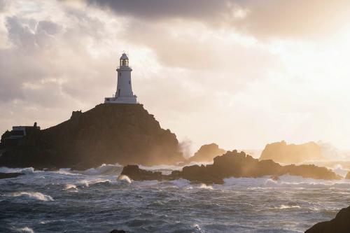 La Corbiere Lighthouse on Isle of Jersey, Scotland - 2042853
