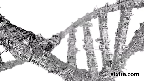 Videohive Futuristic Highly Detailed DNA Helix Strand Loop 24874332