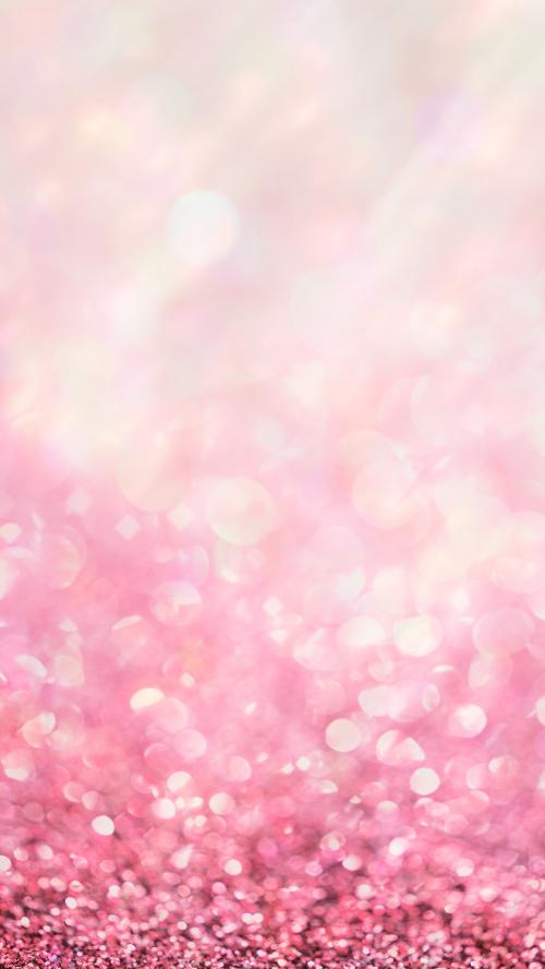 Pink glitter gradient bokeh mobile phone wallpaper - 2280704