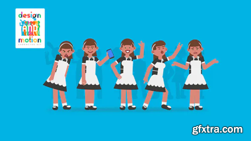 Videohive D&M Character Kit: Cleaning Lady 27130040