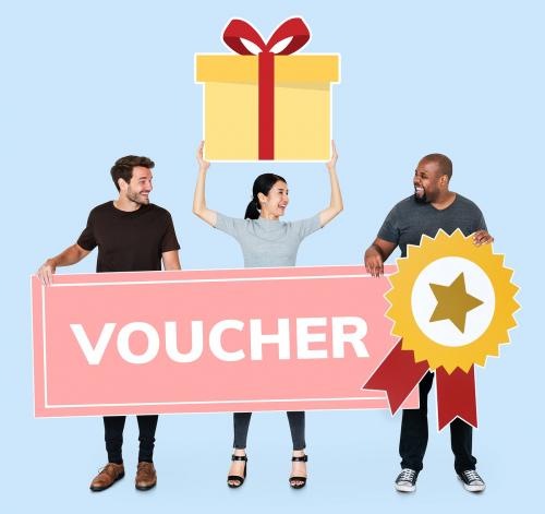 People winning a gift voucher - 492334