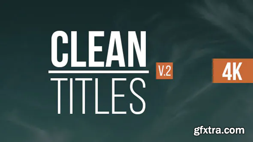 Videohive Clean Titles V.2 16318827