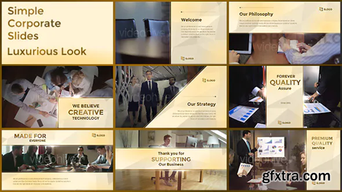 Videohive Simple Corporate Slides Luxurious Look 19079945