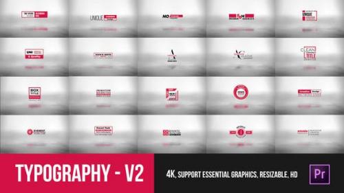 Videohive - Typography Essential V2 – Mogrt - 23391702