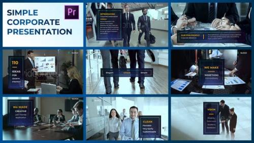 Videohive - Simple Corporate Presentation – Premiere Pro - 23713024