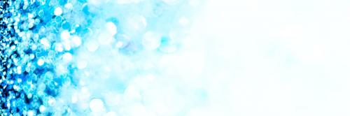 Shiny blue glitter textured social banner - 2280103