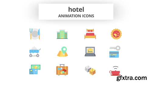 MotionArray Hotel - Animation Icons 586289