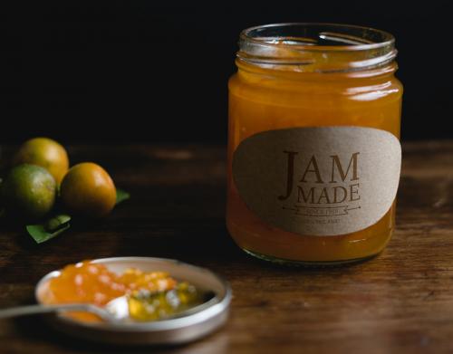Homemade orange jam in a jar - 484817