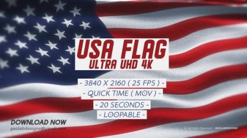 Videohive - USA Flag - Ultra UHD 4K - 27279708