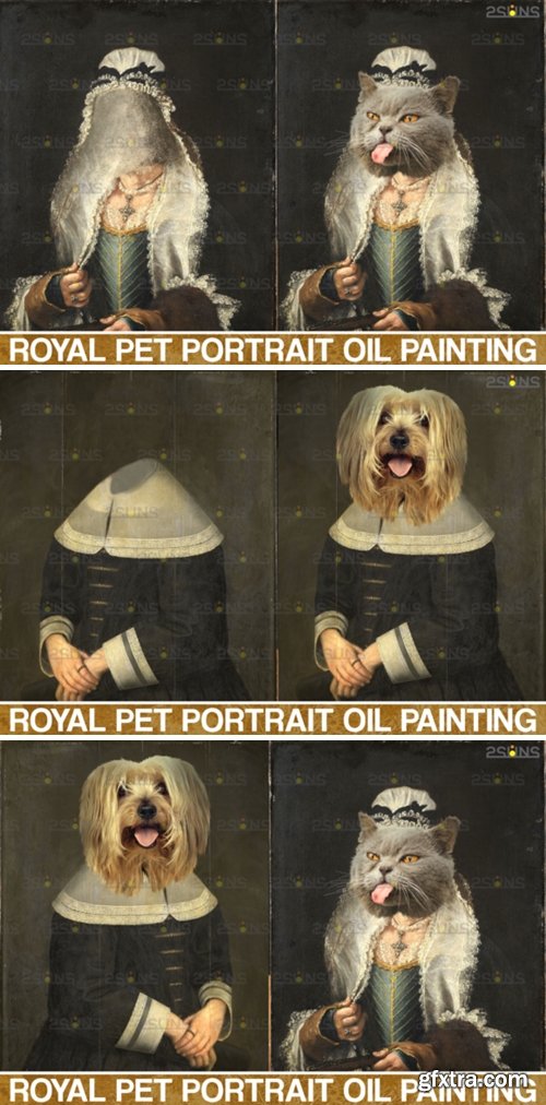Royal Pet Portrait Templates Vol.4 4406008