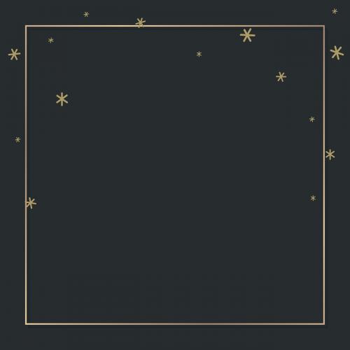 New Year shimmering star lights frame design vector - 1233669