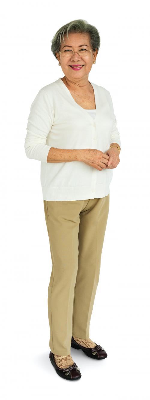 Senior Adult Woman Smiling Happiness Portrait Concept - 4374
