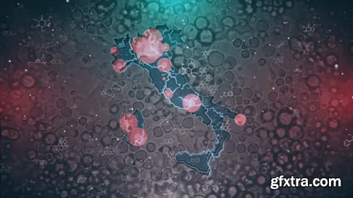 Videohive Mapping Biological Hazard in Italy Full HD 27300927