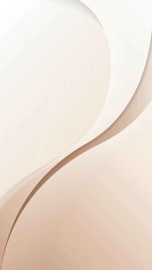 Beige abstract curved background mobile phone wallpaper vector - 2046481