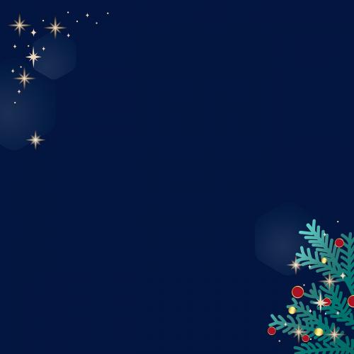 Christmas doodle on blue background vector - 1229079