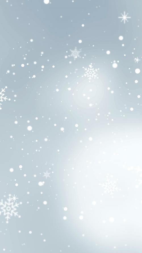 Snowflakes pattern mobile phone wallpaper vector - 1229605