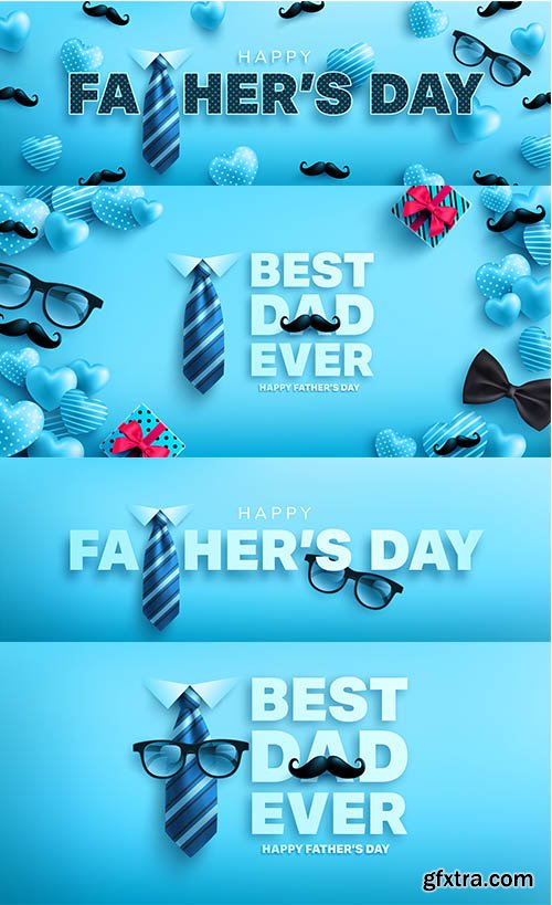 Happy Fathers Day Banner Template