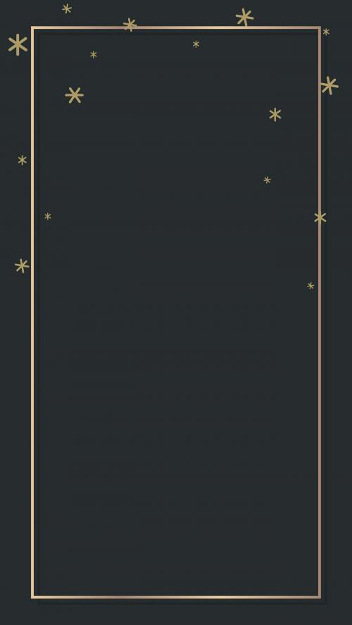 New Year shimmering star lights frame design mobile phone wallpaper vector - 1233697