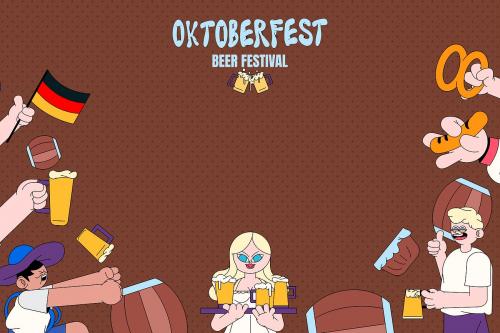 Oktoberfest beer festival celebration vector - 1178934
