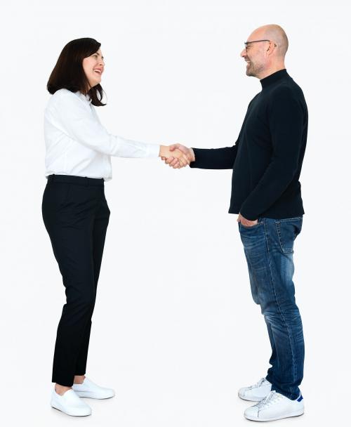 Business partners in a handshake - 475326