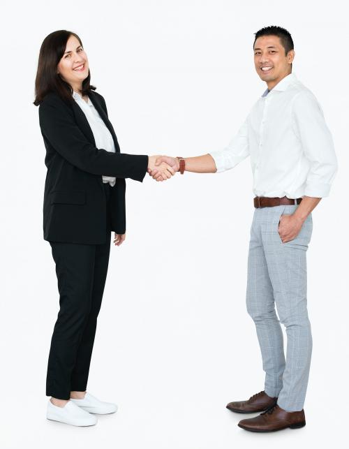 Business partners in a handshake - 475329