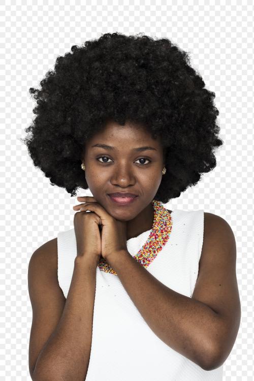 Young black woman transparent png - 1232545