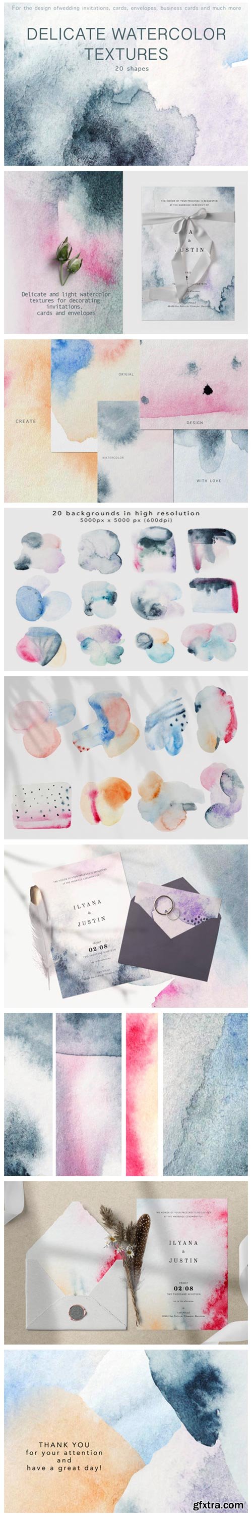 Watercolor Textures for Invitations 4442076