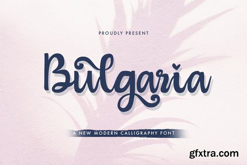 Bulgaria - Modern Calligraphy Font