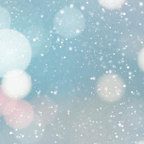 Colorful bokeh light in a snowy day vector - 1229601