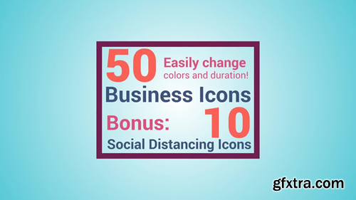 MotionArray 50 Business Icons 666501
