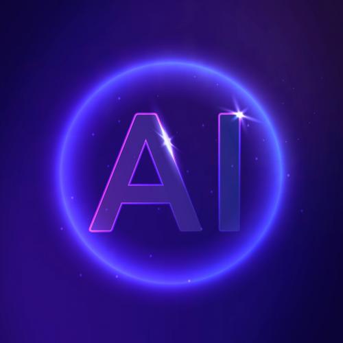 AI futuristic technology background vector - 1055173
