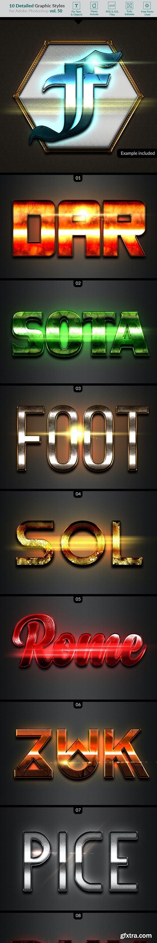 GraphicRiver - 10 Text Effects Vol. 50 26909356