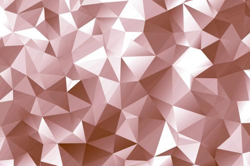 Pink gold polygon abstract background design - 596815