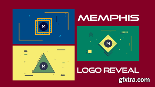 MotionArray Memphis Logo Reveal 693935
