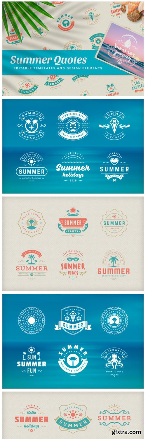 Summer Holidays Emblems & Badges 4469148