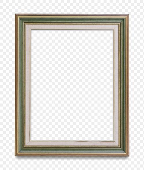 Brown and green picture frame transparent png - 1230829