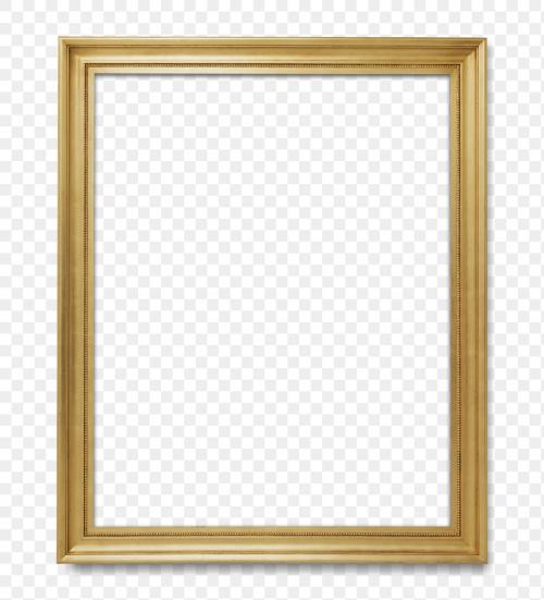 Wooden picture frame mockup transparent png - 1230841